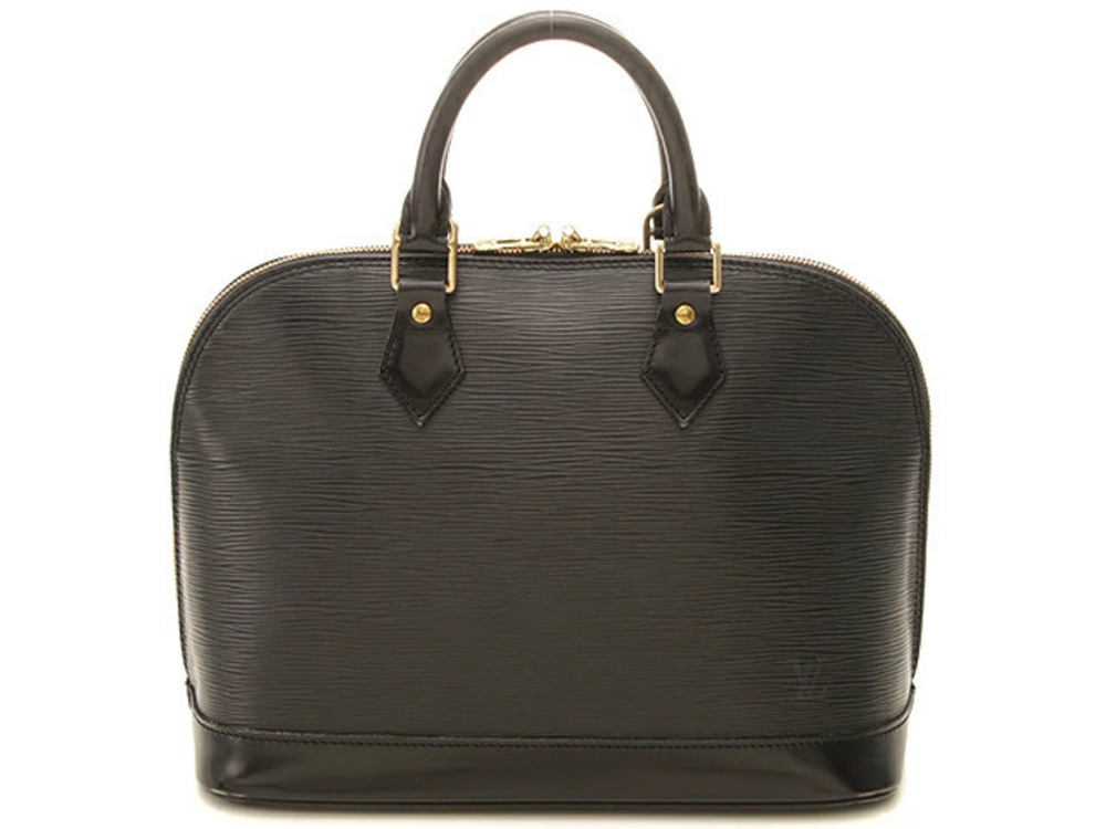 LOUIS VUITTON Alma Handbag Epi Leather Noir Black